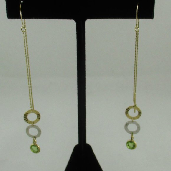 Victoria Wieck 14K Gemstone Threader Earrings - Picture 8 of 10
